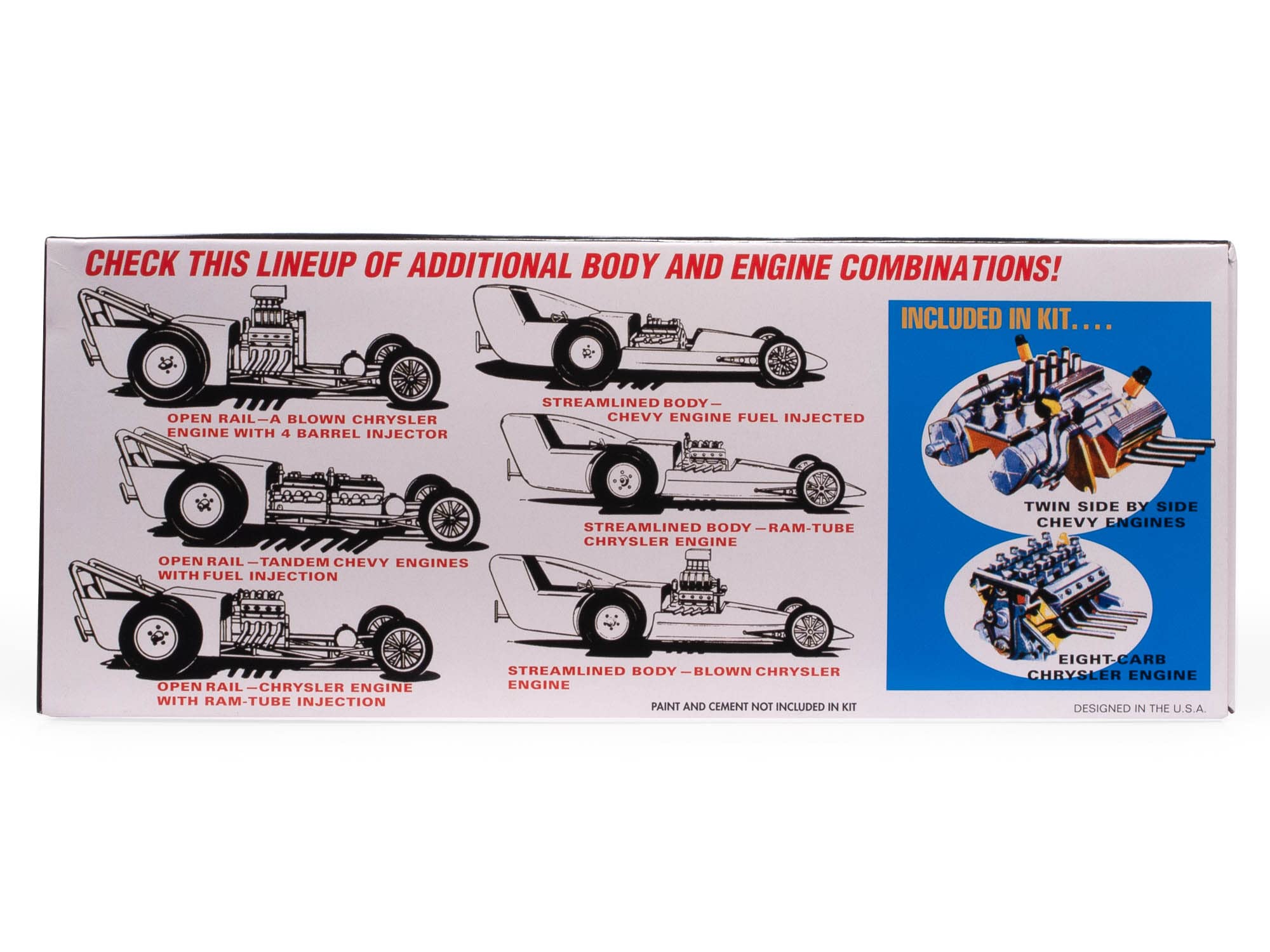 Amt Fiat Double Dragster 1:25 Scale Model Kit