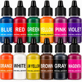 Candle Making Liquid Dye Set 12 Vibrant Colors X 10Ml Each | Highly Concentrated OilBased Candle Color Dye | NonToxic Liquid