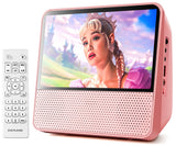 ROADOM 9.8 Portable DVD Player with Screen, 7'' HD 1024*600 Digital Screen, 4000 mAh Rechargeable, Hi-Fi Stereo Sound, Remote Co
