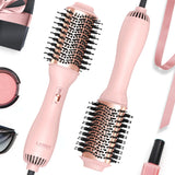 LANDOT Hair Blow Dryer Brush: One-Step Hot Air Brush with 60mm Oval Barrel - 4 in 1 HairDryer Styler and Volumizer for Drying St
