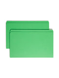 Smead File Folder, Reinforced StraightCut Tab, Legal Size, Green, 100 per Box (17110)