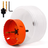Koopi 4 1/8 Inch Hole Saw Kit with Dust Bowl - Effortless & Dustless Drilling for 4 in Recessed Lighting, Quick & Smooth Cutting