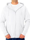 Jerzees Mens NuBlend Fleece Hoodies and Sweatshirts, Full ZipWhite, Large