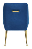 Zuo Maxine Dining Chair Navy Blue & Gold