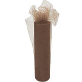 Light Brown Tulle Roll Spool 24 Inch x 100 Yards for Tulle Decoration