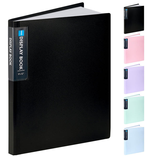 Sooez Art Portfolio 9x12, 40 Pockets Large Display Folder with 80 Page ...