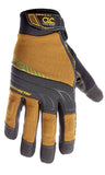 Custom Leathercraft160XX Contractor XtraCoverage Flex Grip Work Gloves, XX Large, Black, Brown