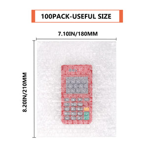 100Pcs Bubble Out Bags Pouches 7.10x 8.20 Bubble Pouches Cushioning Packaging Bags, Double Walled Cushioning Bags Thickening
