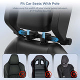 Yoocaa Car Headrest Pillow, Road Pal Headrest, Adjustable Car Seat Head Neck Support, U Shaped Car Sleeping Pillow for Kids & Ad