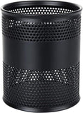 amazon basics Round Mesh Pen stand,Black Metal Pencil Holder, Round Stationary Pen Stand Organizer for Desk Office Pen Storage