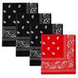 Rxp Printed Bandana Hanky For Men & Women, Soft Cotton Head Wrap Scarf For Bike Riding, Biker, Gym, Cycling, Summer Face Cover, 