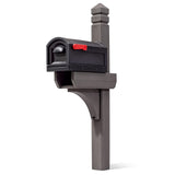 Step2 Lakewood Mailbox & Post, Weather Resistant, Large Outdoor Mailboxes, Made of Durable Plastic, Easy to Install, Flag Includ