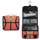 Hanging Toiletry Bag Sport Ball Basketball Portable Travel Cosmetic Makeup Bag Bathroom Shower Shaving Kit Organizer Bag for Men