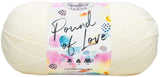 Lion Brand Yarn Pound of Love, Value Yarn, Large Yarn for Knitting and Crocheting, Craft Yarn, Antique White