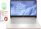 HP 14 LED Business Laptop Computer, 8GB RAM 64GB eMMC, Intel Quad-Core N4120 Processor, Windows 11 S Laptop with 1-Year Microsof