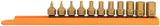 Mayhew Tools 16005 TitaniumCoated LowProfile Dual Drive Set, Metric Hex, 11Piece