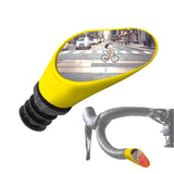 Sprintech Swiss-Made Convex Chrome-Plated Bike Mirror for Drop Bars - Hand-Finished, Adjustable, Reflective Surface, Durable ABS
