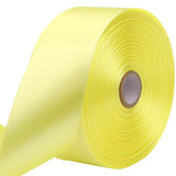 RIUNBB Cream Solid Satin Ribbon 1-1/2 Inch 50 Yards Solid Polyester Fabric Ribbon for Gift Wrapping Wedding Christmas Baby Showe