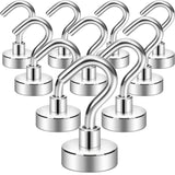 Neosmuk Magnetic Hooks, Heavy Duty 30lb+ Strong Magnet Hook for Cruise Cabins, Cruise Ship Essentials for Hanging, Metal Wall Re