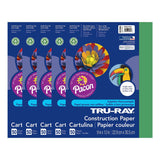 Tru-Ray Construction Paper, Holiday Green, 9 x 12, 50 Sheets Per Pack, 5 Packs