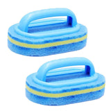 2pcs Household Cleaning Tools Quality Sponge Cleaning Brush with Handle Perfect for Daily Use in Kitchen Thick Sponge Brush
