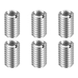 HARFINGTON 6pcs Thread Repair Inserts M10 x 1.5 Male to M8 x 1.25 Female Thread 15mm Long Stainless Steel Reducing Nuts Metric S