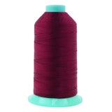 Mandala Crafts Size 207 630D T210 Bonded Nylon Thread - Burgundy 800 YDs Tex 210 Heavy Duty Sewing Threads for Leather, Jeans, W