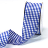 PQZKLDP Royal Blue1 1/2 inch Plaid Ribbon Roll 1.5inch 20 Yards Checked Polyester Gingham Ribbon Flower Bouquet Wreath Gift Wrap
