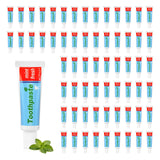 twoworld 0.53oz Toothpaste in Bulk,Mini Toothpaste Travel Size,Mint Scent TSA Compliant for Hotel Camping Gym Office School Home