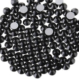 beadsland 1440 Piece Flat Back Crystal Rhinestones Round Gems,1.3mm6.5mm, Black(SS16(3.84.0mm))