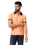 Toplot Men'S Regular Fit Polo T-Shirt (Sqaure-Polo-5180-Orange-Xl),Orange,,B0CY5GRTQP