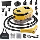YIKEDA Handheld Steam Cleaner, 10s Fast Handheld Heating Steamer for Cleaning 15-in-1 High Pressure Steam Cleaner for Home & Kit