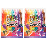 Mechanical Smencils (2 Pack) - Patented Gourmet Scented Mechanical Pencils, 8 Count, Medium Point (0.7mm) (Fruit Zoo)