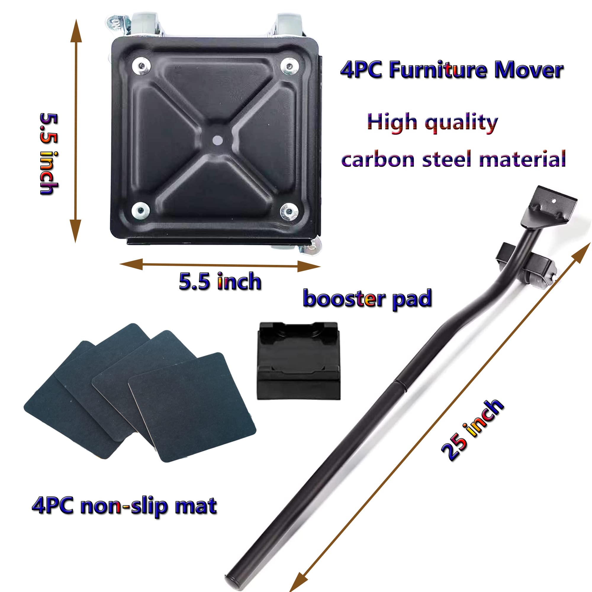 Heavy Furniture Roller Move Tools with 4 Wheels ,Larger Size Heavy Duty Furniture Movers,for Moving Heavy Furniture, Refrigerato
