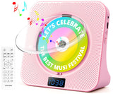 Desktop CD Player with Speakers, ROADOM Bluetooth CD Player with Hi-Fi Stereo Sound, Remote Control, Supports CD/Bluetooth/FM Ra