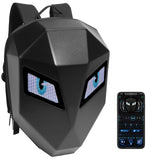 LED Backpack Laptop Bag Motorcycle Riding bag, Hard Shell LED Motorbike Luggage Bags High-Capacity Helmet, Waterproof Backpack W