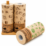 Reusable Paper Towels Roll | Washable Kitchen Paper Cloth | Swedish Dish Cloth Roll | Eco Friendly Multipurpose Cleaning Wipes |