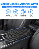 Autorder Center Console Cover for Kia Forte 2019-2024 Accessories Carbon Fiber Armrest Cover Anti-Scratch Middle Console Pad Lea