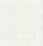 Brewster 276721399 Galley Subway Tile Wallpaper, White