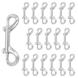 18 Pcak Heavy Duty Double Ended Snaps Hooks, 3.15 Inch Double Sided Clips, Dog Crate Lock Bolt Snap