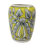 India Meets India Pen Stand Pen Holder Ceramic Handicraft by Awarded Indian Artisan (Green)