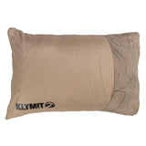 Klymit Drift Camping Shredded Memory Foam Travel Pillow With Reversible Cover For Outdoor Use, Tan