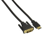 ROCSTORAGE Rocstor Premium HDMI to DVID Cable M/ 6 Ft 1 X DVID Male 1 X Male HDMI GoldPlated Contacts Black