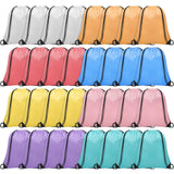 Grneric 32Pcs Drawstring Bags Bulk Cinch Bag, Polyester String Bag Drawstring Backpack for Trip Party Camping Sports Gym Yoga (S