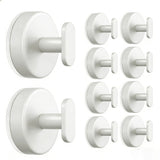 10-Pack Suction Cup Hooks for Shower: 15 LB Strong Wall Hanger for Bathroom, Front door, Glass, Window, RV, Holder for Towel, Ch