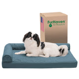 Furhaven Orthopedic Dog Bed for Medium/Small Dogs w/ Removable Bolsters & Washable Cover, For Dogs Up to 35 lbs - Pinsonic Quilt