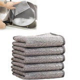 ZOVARO Wire Scrubber Dish Cleaning Cloth Pads, Reusable Cleaning Cloth for Utensils, Cookware, Sink and Kitchen Surfaces (Pack o