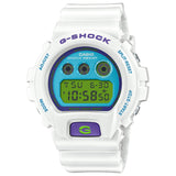 G-Shock Casio 6900 Series Digital Retro White and Blue Resin Watch 53.2mm - DW6900RCS-7