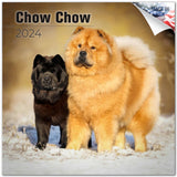 2023 2024 Chow Chow Calendar Dog Breed Monthly Wall Calendar 12 x 24 Open Thick NoBleed Paper Giftable Academic Teach