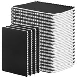 ZUQIAN 24 Pack A5 Black Spiral Notebooks, 120 Pages Notebook Bulk